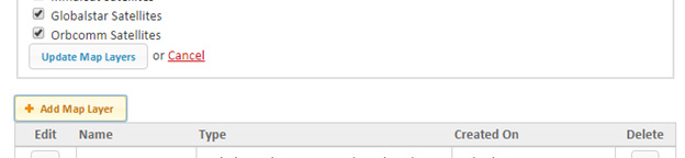 GSatTrack Custom Map Layers